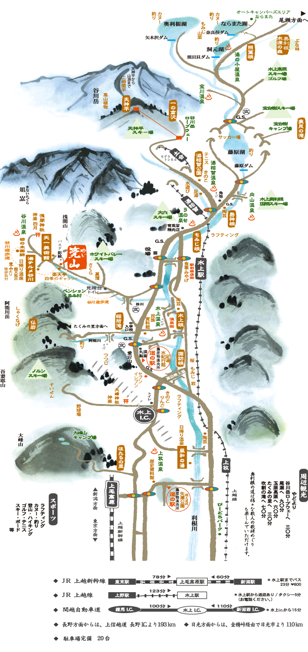 谷川観光マップ